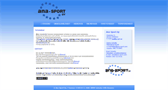 Desktop Screenshot of ana-sport.com